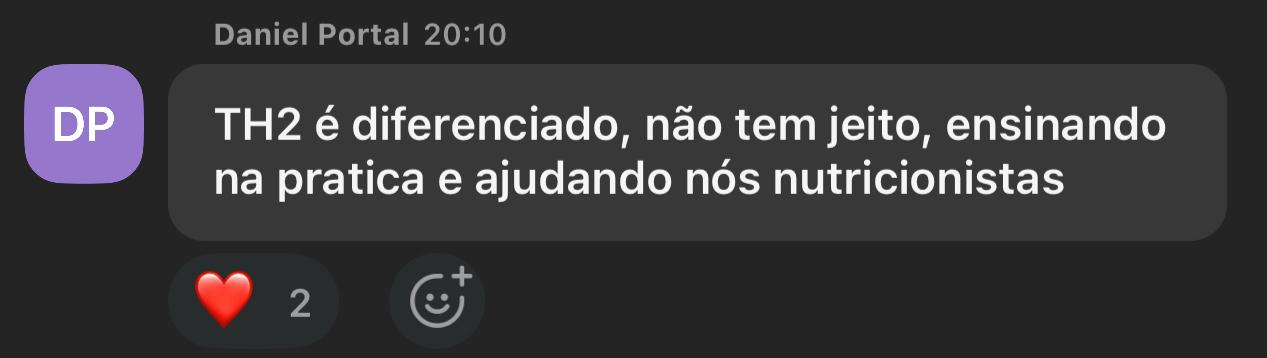 Depoimento de Daniel Portal sobre o ensino prático da TH2